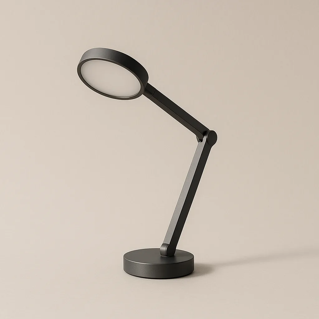 Lampe Halo graphite, vue de trois quarts